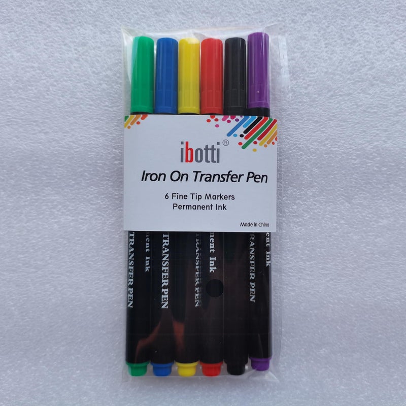 ibotti Iron On Transfer Pens, Embroidery Transfer Pen, 6 Pack - Image 5